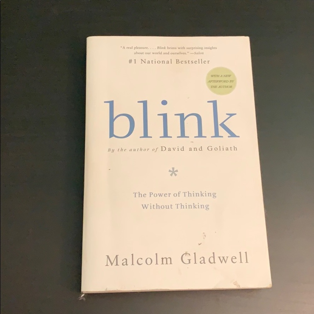 Blink by Malcolm Gladwell